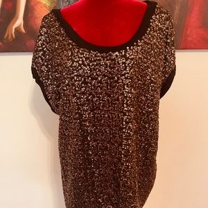 Plus size Sequins Blouse